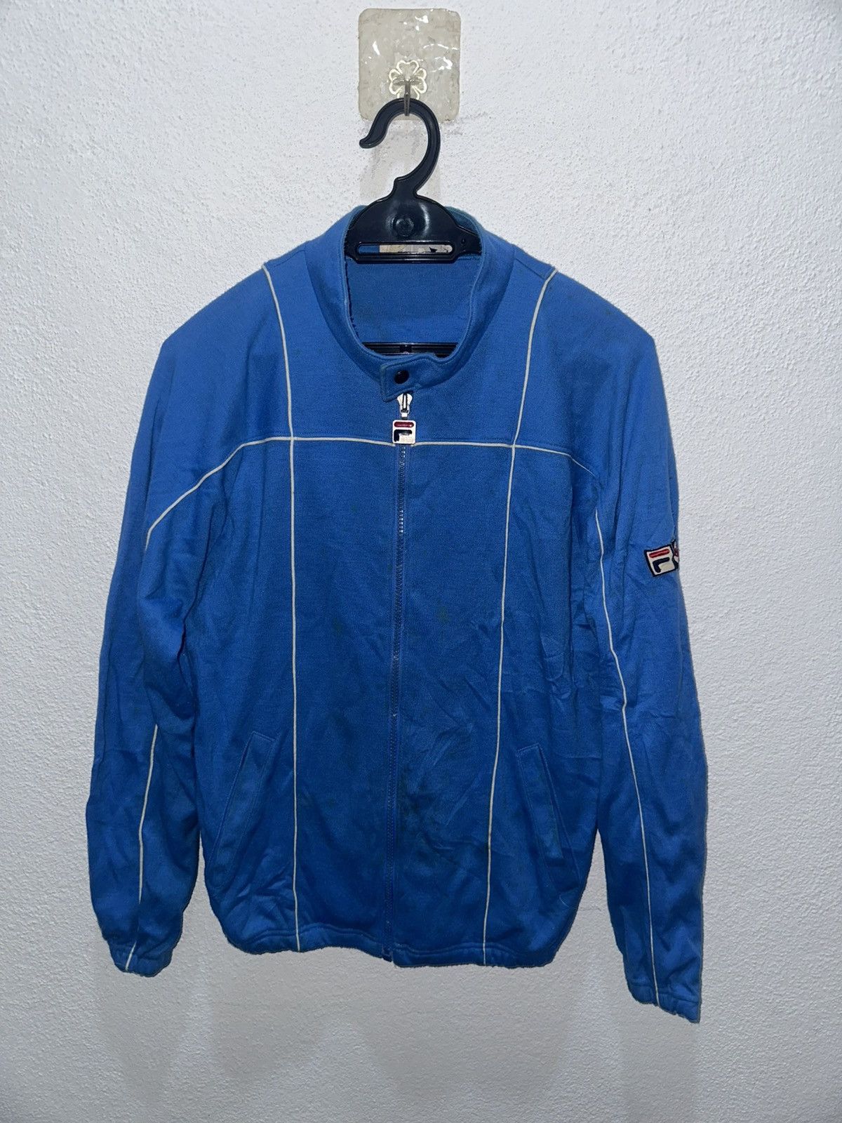 Fila Vintage 80s Fila BJ ( Bjorn Borg ) Tracktop Jacket Full Zip Size US M / EU 48-50 / 2 - 1 Thumbnail