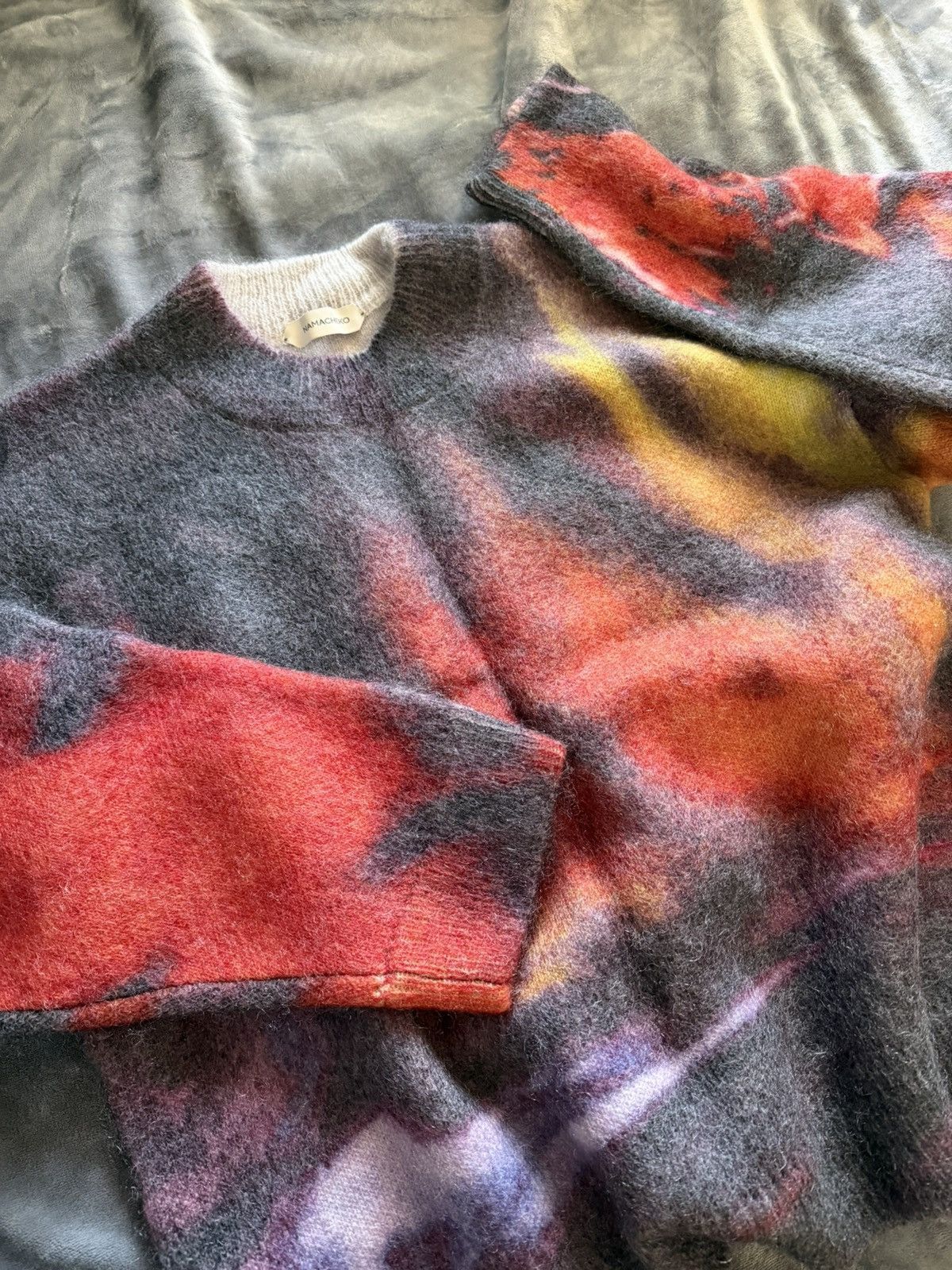 Namacheko Namacheko Rezyane Printed Red Wool Sweater Size US L / EU 52-54 / 3 - 2 Thumbnail