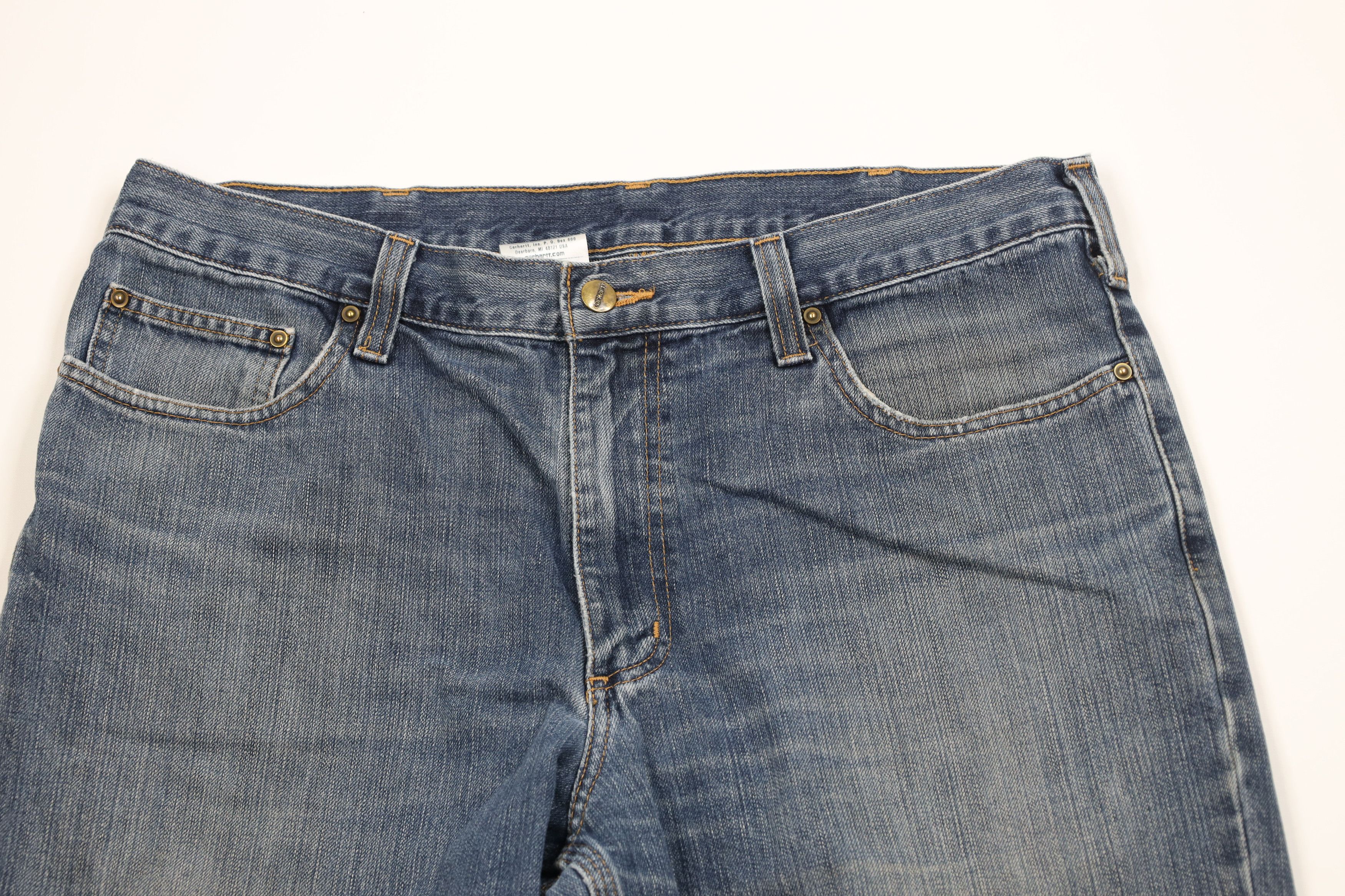 Carhartt Vintage Y2K Carhartt Relaxed Fit Wide Leg Denim Jeans Blue Size US 36 / EU 52 - 2 Thumbnail
