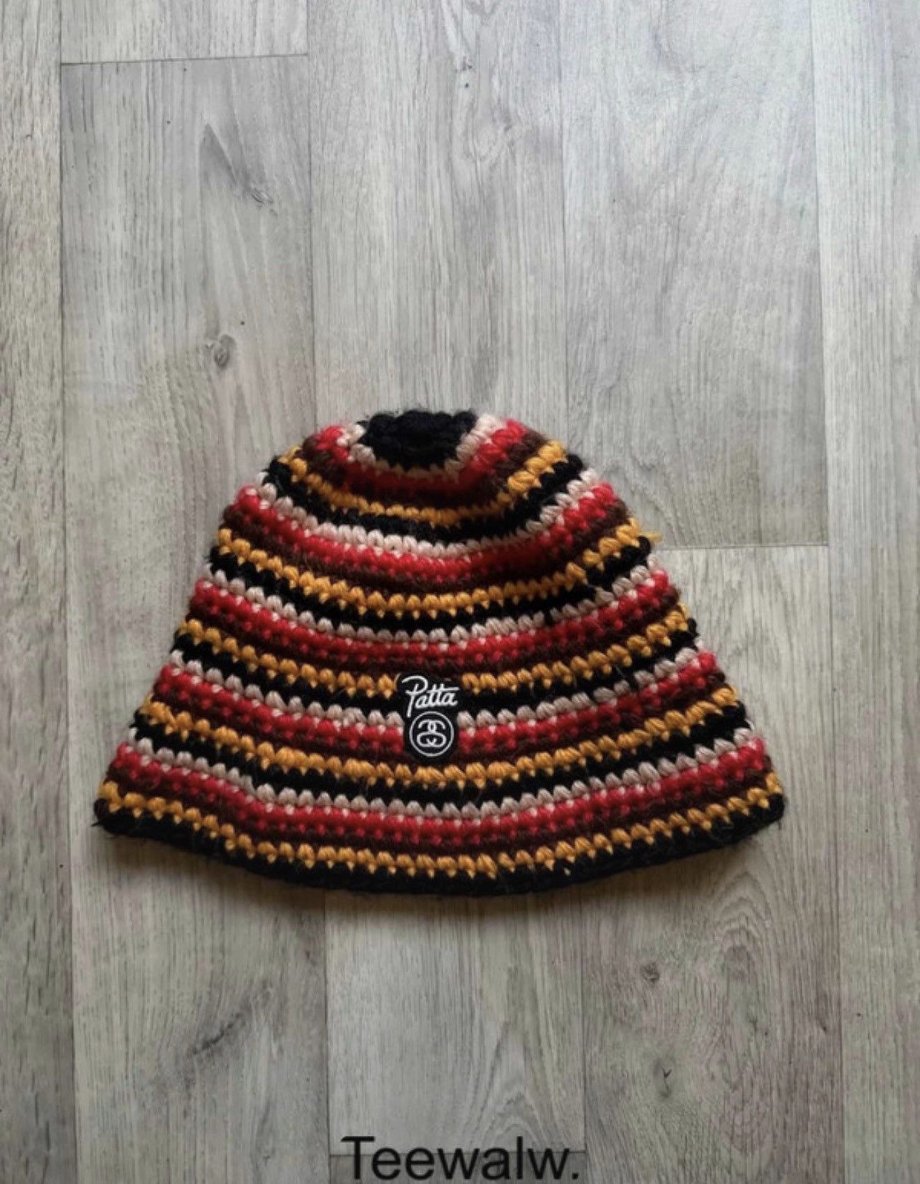 Stussy Stüssy x Patta Striped Knit Bucket Hat Size ONE SIZE - 1 Thumbnail