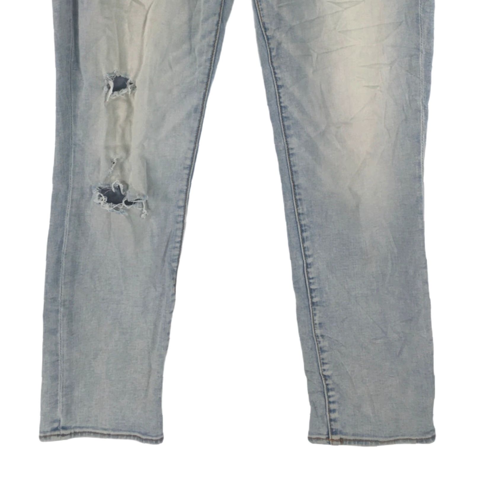 American Eagle Outfitters American Eagle Outfitters Womens Distressed Blue Jeans Cropped 6 90s Uper Stretch Casual 5-Pocket Design Regular Jeans Womens Size 28" / US 6 / IT 42 - 5 Thumbnail