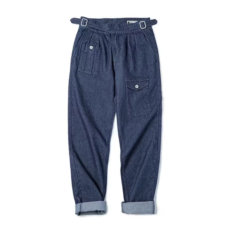 Japanese Brand 💥Blue colour military gurkha pant Size US 33 - 3 Thumbnail