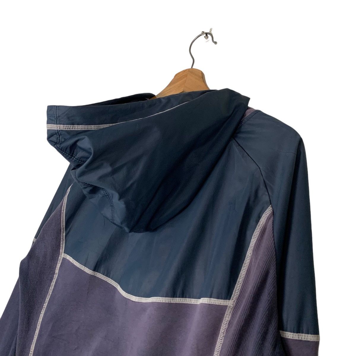 Adidas ADIDAS Embroidery Sleeve Logo Hybrid Zipper Hoodie #1350-C61 Size US M / EU 48-50 / 2 - 9 Thumbnail