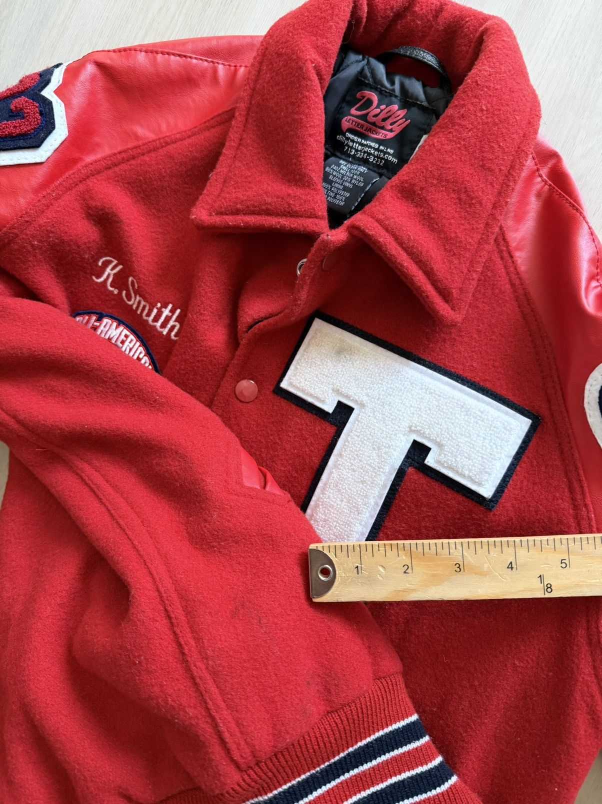 Other Dilly Varsity Letterman Bomber Red Nationals Tookie Sz S Size US S / EU 44-46 / 1 - 7 Thumbnail
