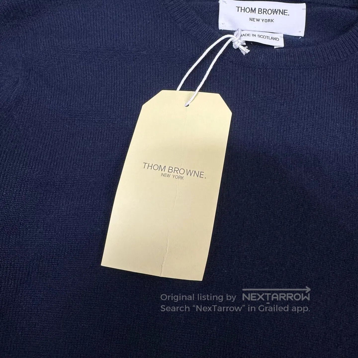 Thom Browne Thom Browne size 42 Classic four stripes cashmere knit swea Size US M / EU 48-50 / 2 - 4 Thumbnail