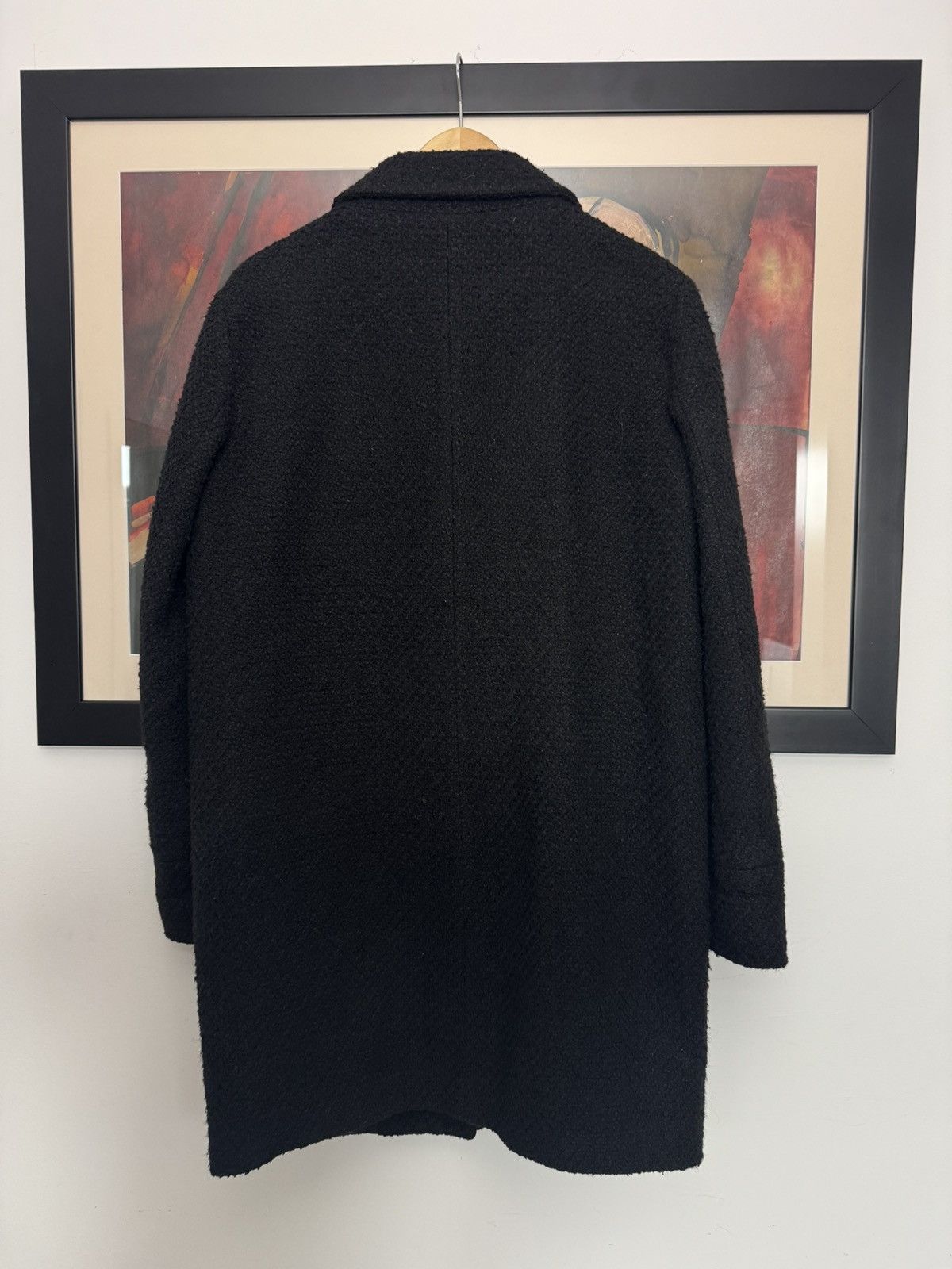 Moschino LOVE MOSCHINO Coat Jacket Wool Black Luxury Women Size M / US 6-8 / IT 42-44 - 3 Thumbnail