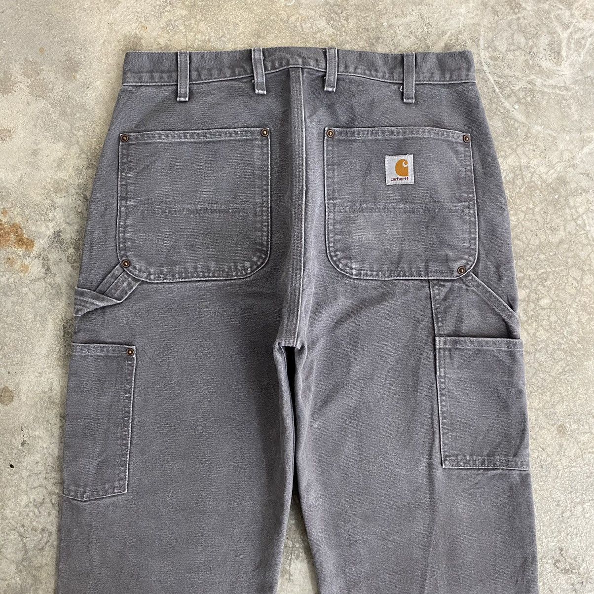 Carhartt × Vintage Vintage Carhartt Double Knee Gravel Grey Carpenter Pants Size US 32 / EU 48 - 17 Thumbnail