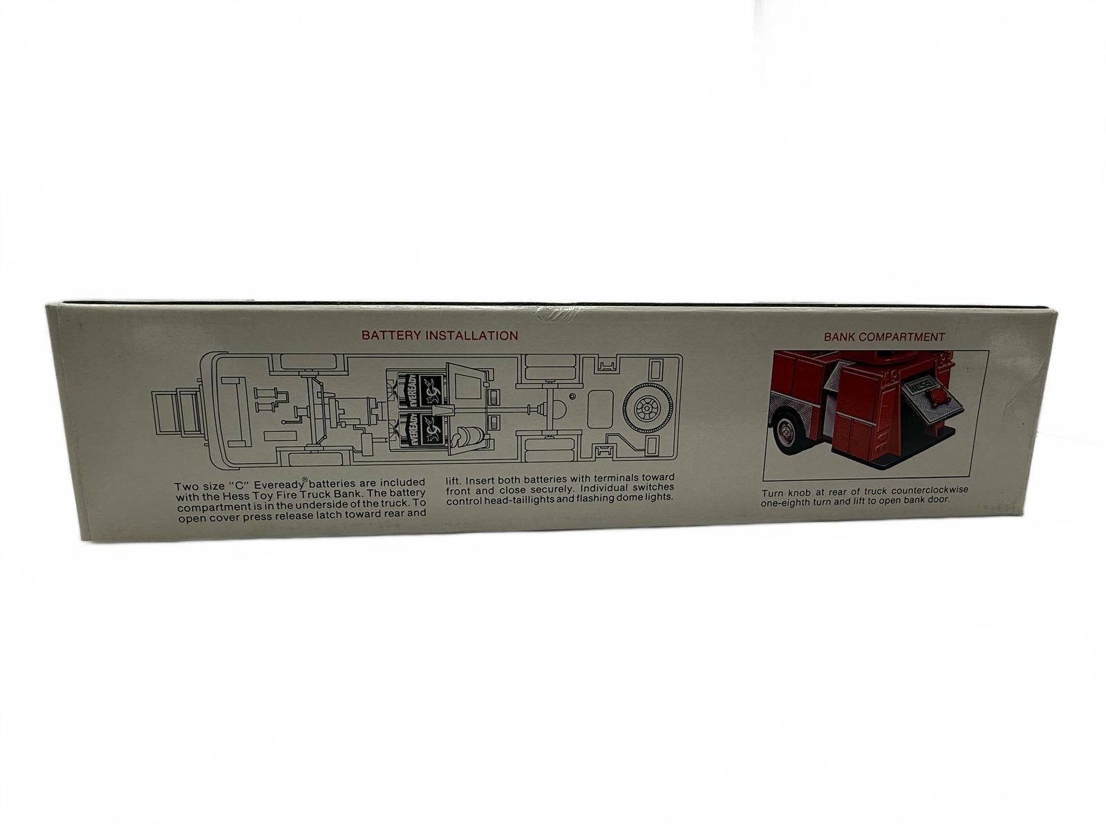 Van Heusen Vintage Hess Toy Fire Truck Bank Retro Rescue Fun Size ONE SIZE - 7 Thumbnail