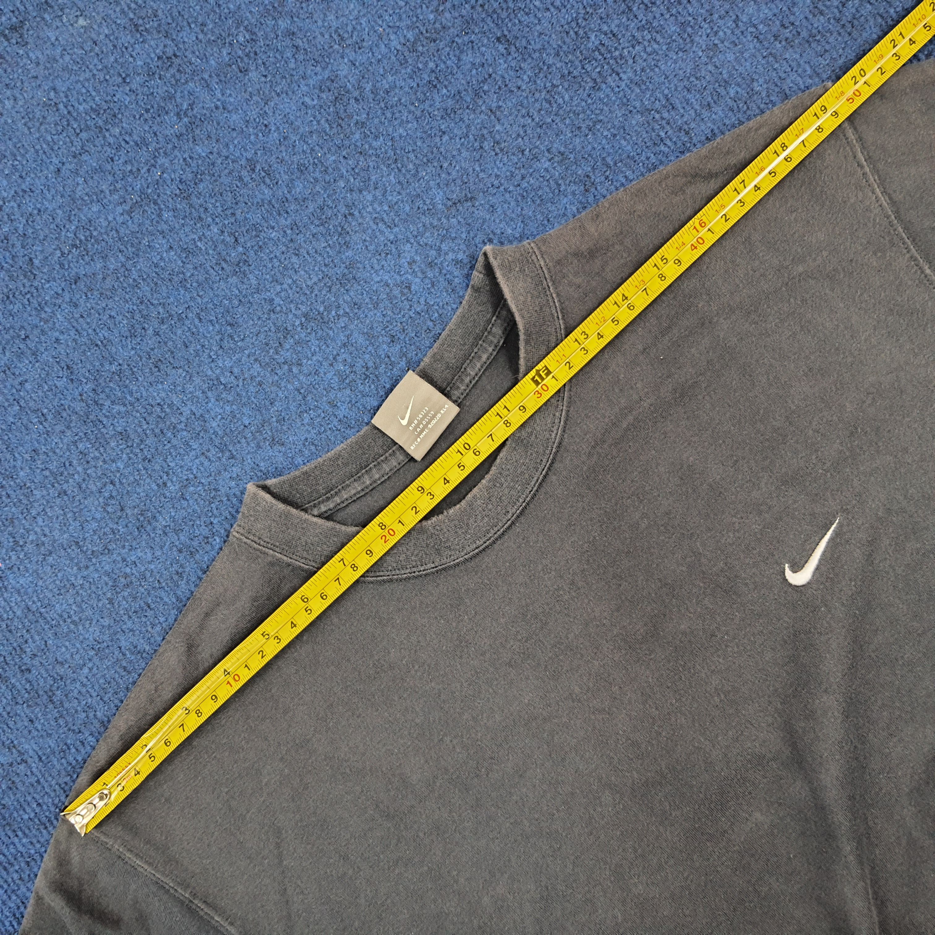 Nike × Vintage Vintage Nike Long Sleeve Embroidery Small Swoosh Tshirt Size US M / EU 48-50 / 2 - 10 Thumbnail