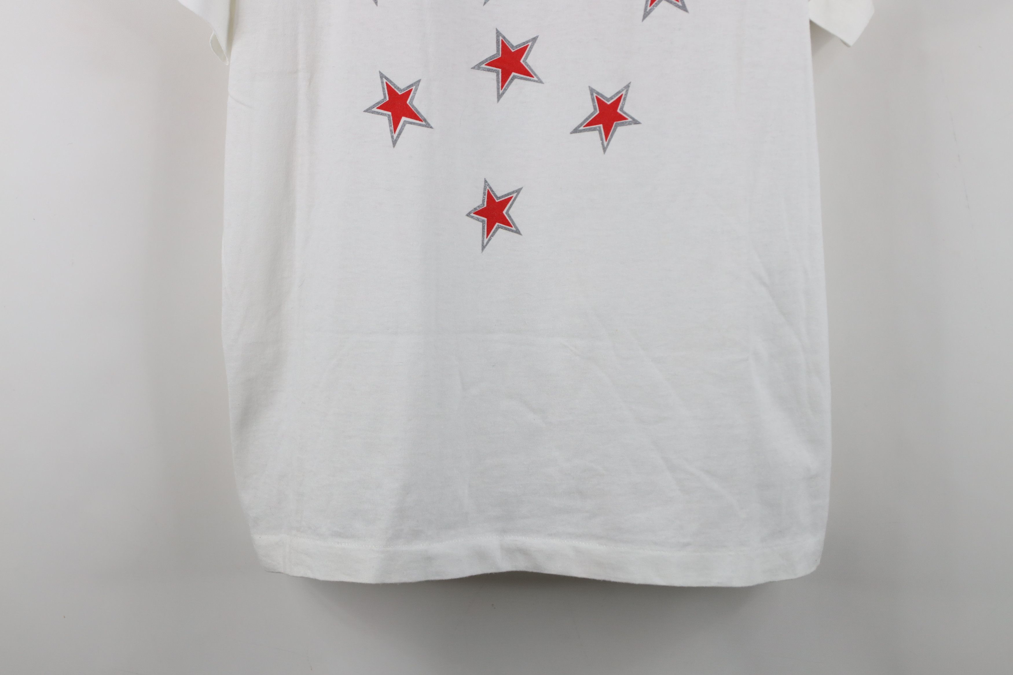 Vintage Vintage 90s Streetwear Stars Short Sleeve T-Shirt White USA Size US XL / EU 56 / 4 - 3 Thumbnail