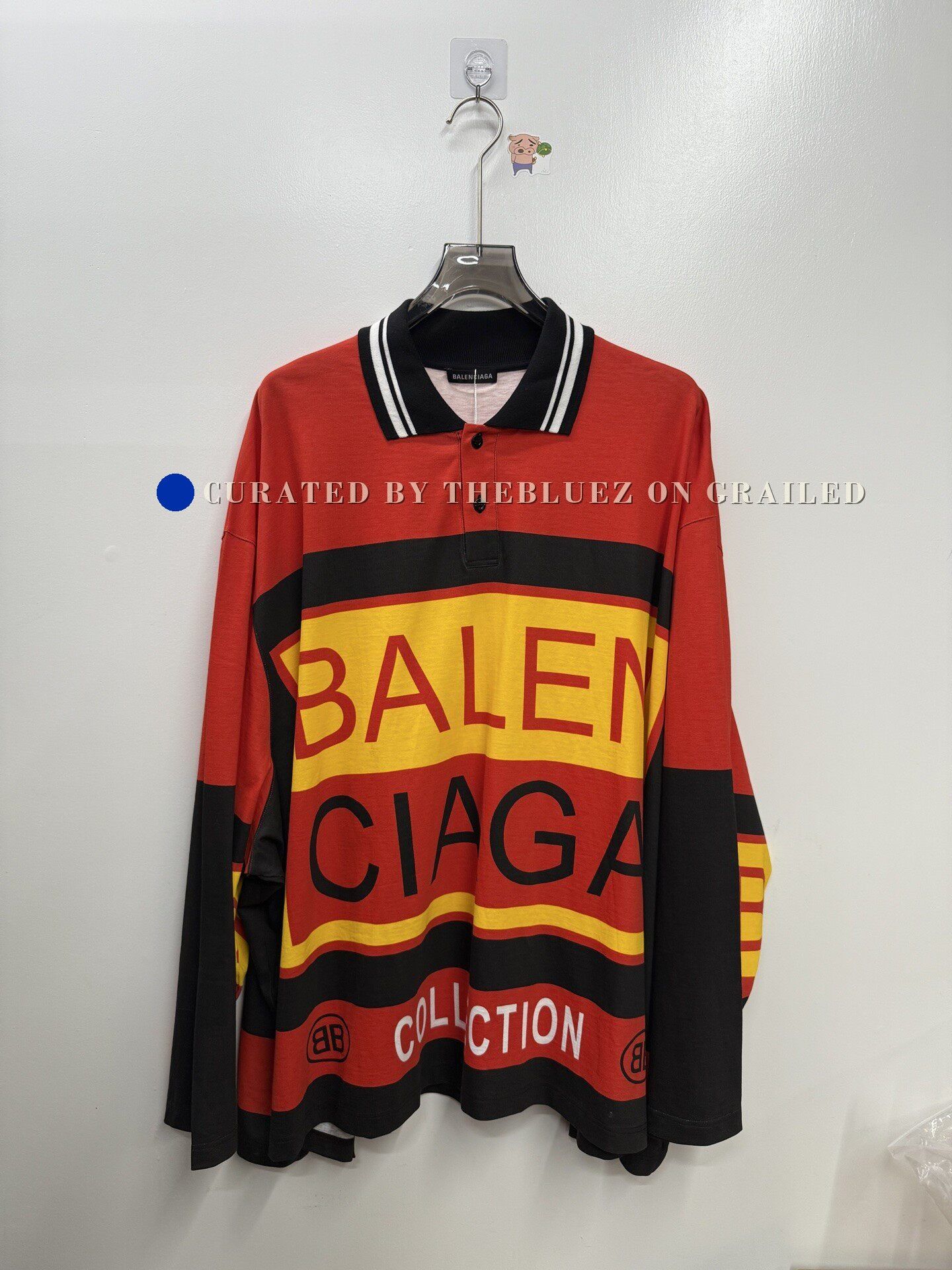 Balenciaga Balenciaga Hockey Long-Sleeve Polo Shirt Size US M / EU 48-50 / 2 - 1 Thumbnail