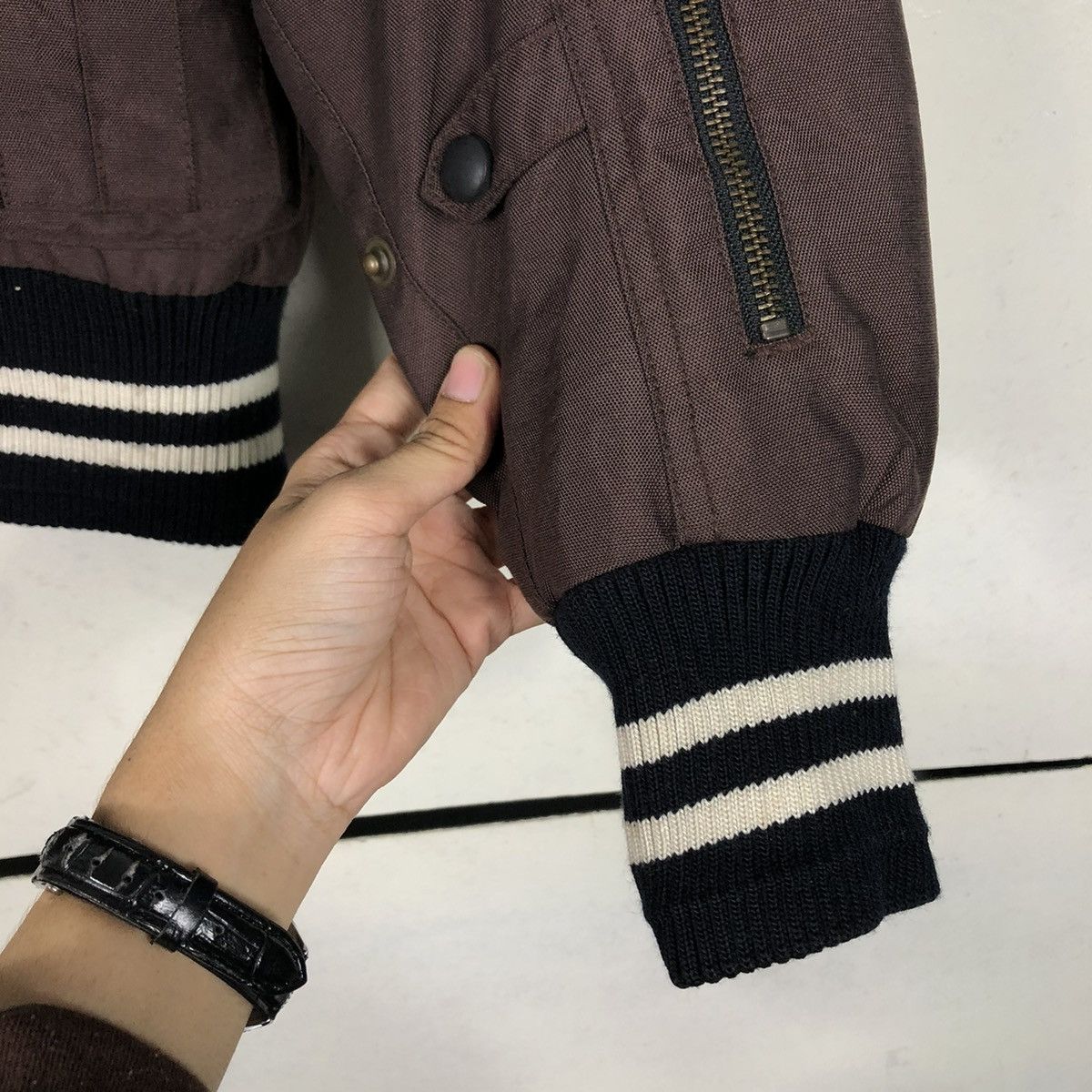 Vintage 🔥VINTAGE BIKER BOMBER JACKET FUN & FUNCTION FUR HOODIE Size US M / EU 48-50 / 2 - 19 Thumbnail