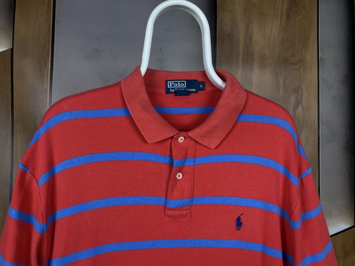 Polo Ralph Lauren 🎠Vintage 90s Polo T-Shirt Polo Ralph Lauren Striped Pony🎠 Size US L / EU 52-54 / 3 - 4 Thumbnail