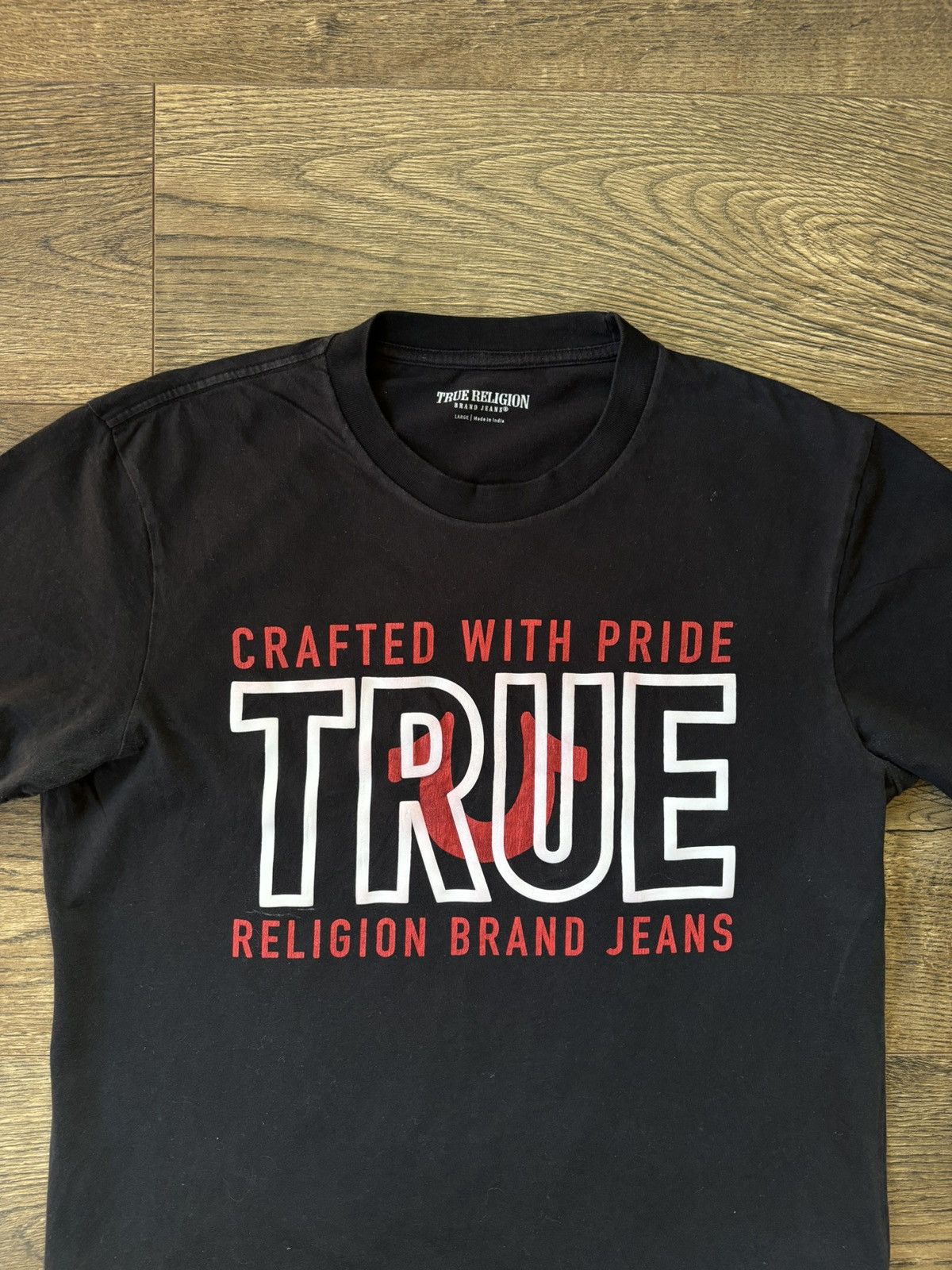 Band Tees × True Religion True Religion True Graphic Logo Men's Black Crewneck Size US L / EU 52-54 / 3 - 2 Thumbnail