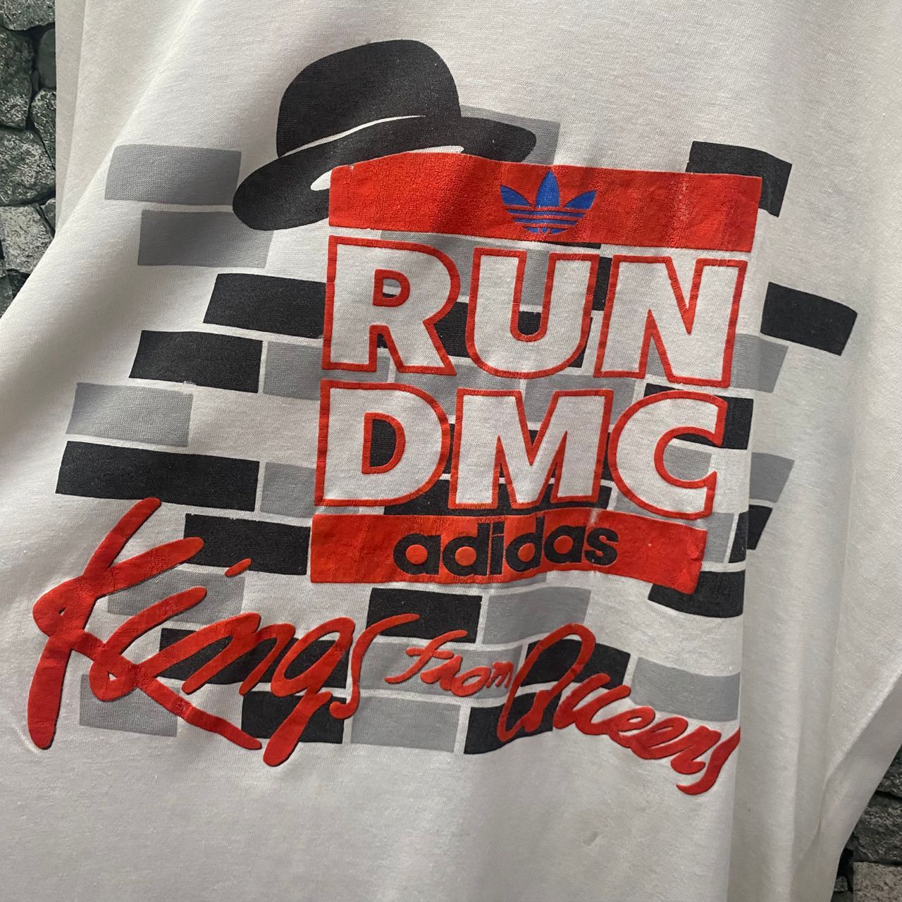 Adidas 💥Rare💥Vintage 80s Adidas X Run DMC King From Queen Size US L / EU 52-54 / 3 - 4 Thumbnail