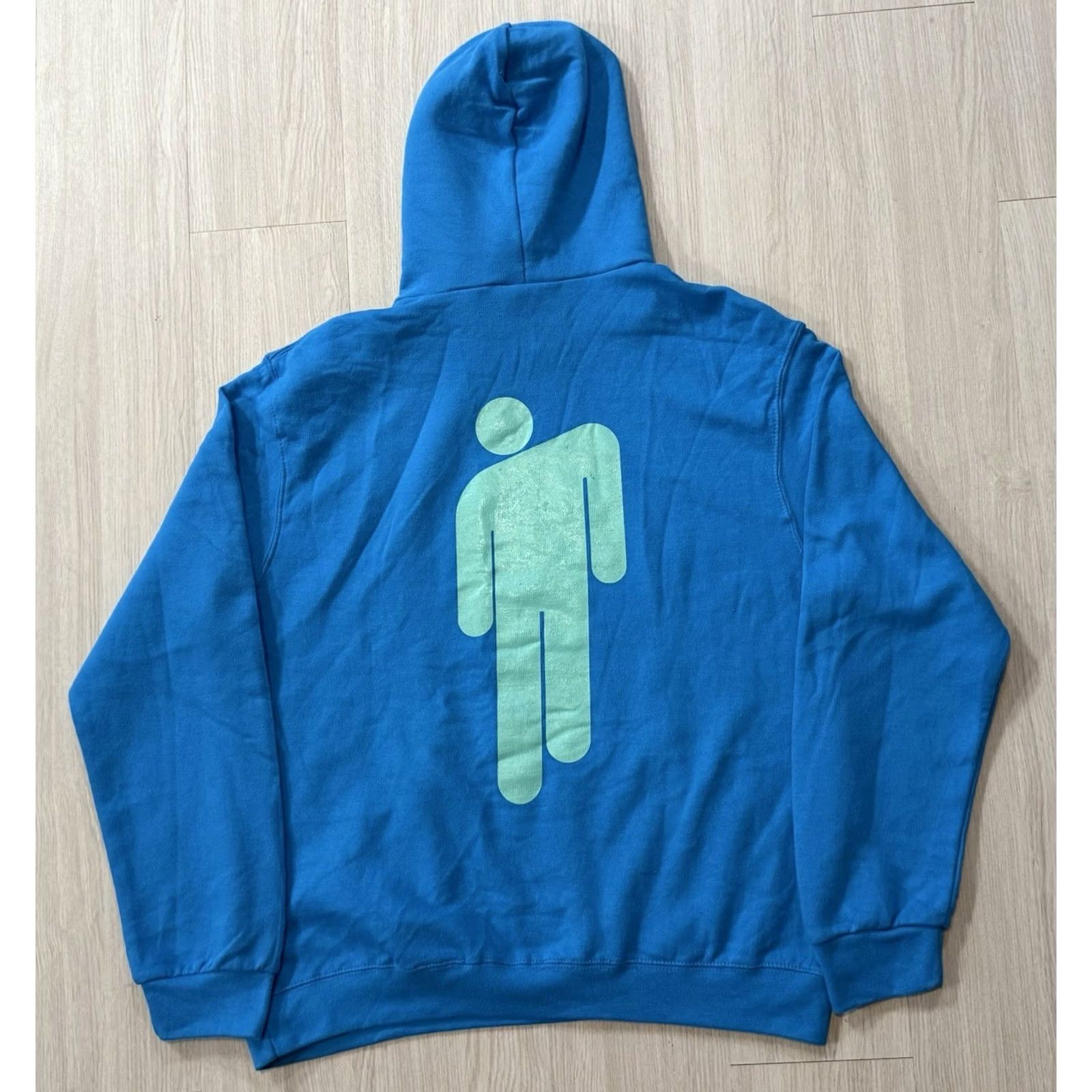 Bravado Bravado Billie Eilish ‘Racer Logo & Blohsh’ Pullover Hooded Sweatshirt Large Neon Blue Music Celebrity Colorful Grunge Hip Hop Punk Mens Womens Size L / US 10 / IT 46 - 2 Thumbnail