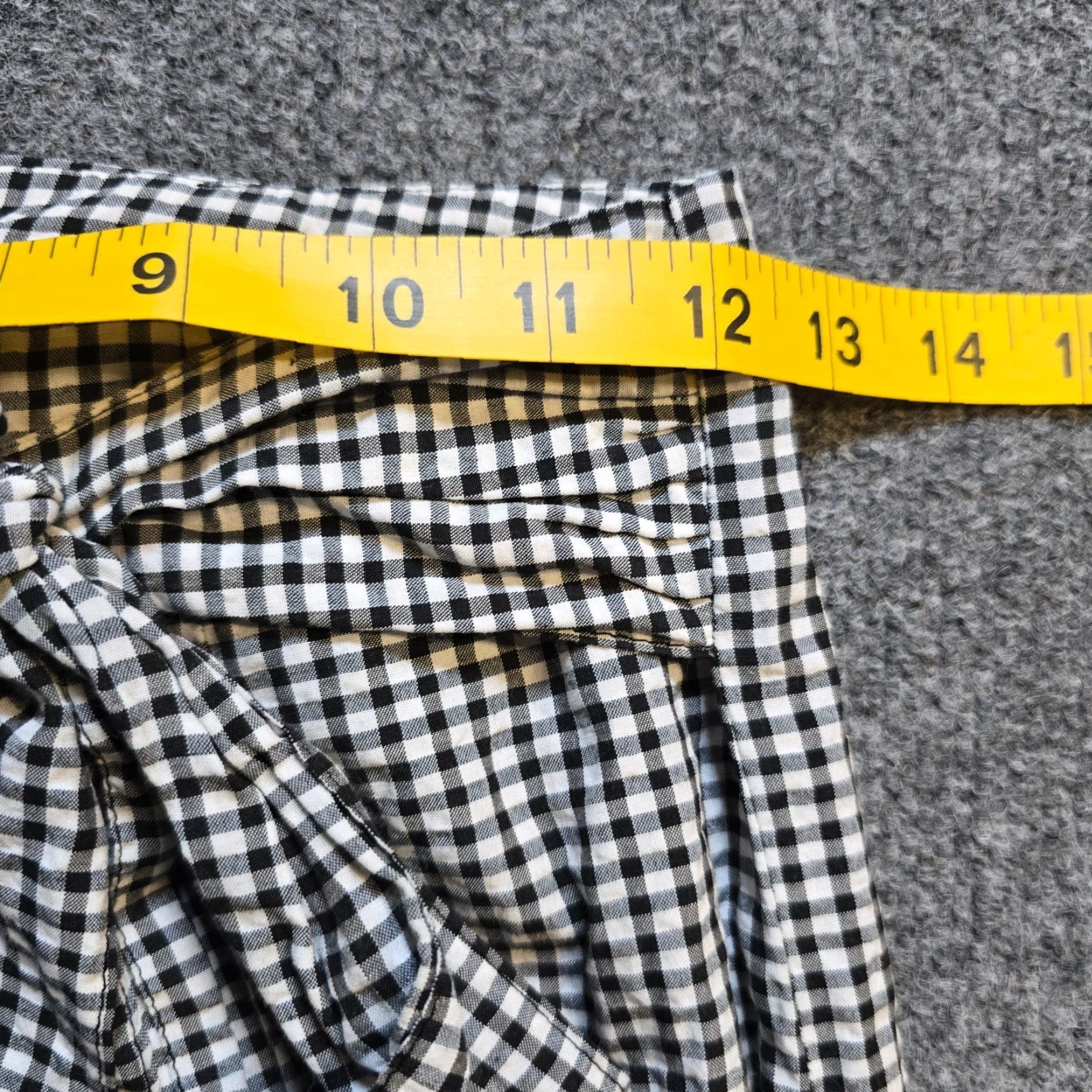 Free People Free People Pants Womens Size 0 Black White Gingham Plaid Belted Tapered Cropped Class ic Women Pants Womens Mens Size 25" / US 0 / IT 36 - 6 Thumbnail