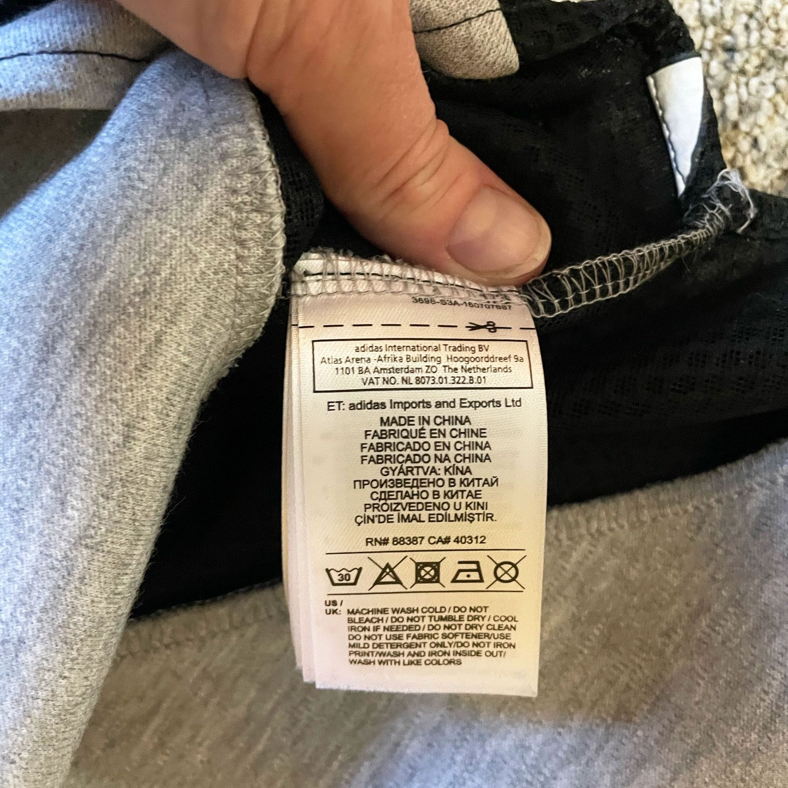 Adidas Originals Equipment Women's Grey and Red T-shirt