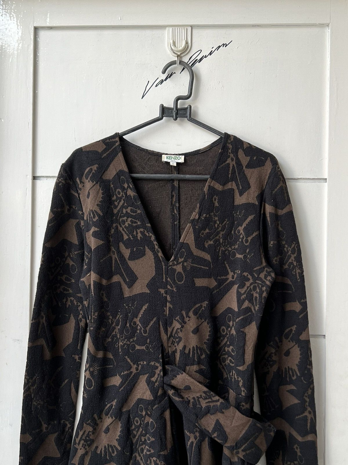 Kenzo KENZO Paris Motive Midi Dress Size XS / US 0-2 / IT 36-38 - 2 Thumbnail