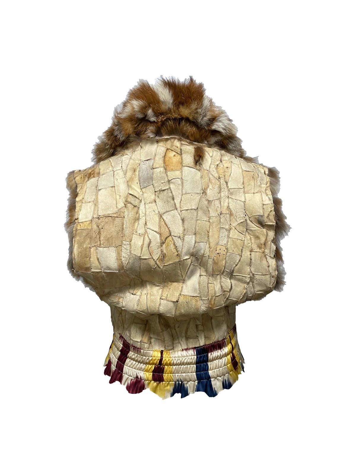Dior CHRISTIAN DIOR Fall Winter 2001 Patchwork Leather Fur Vest Size ONE SIZE - 2 Thumbnail