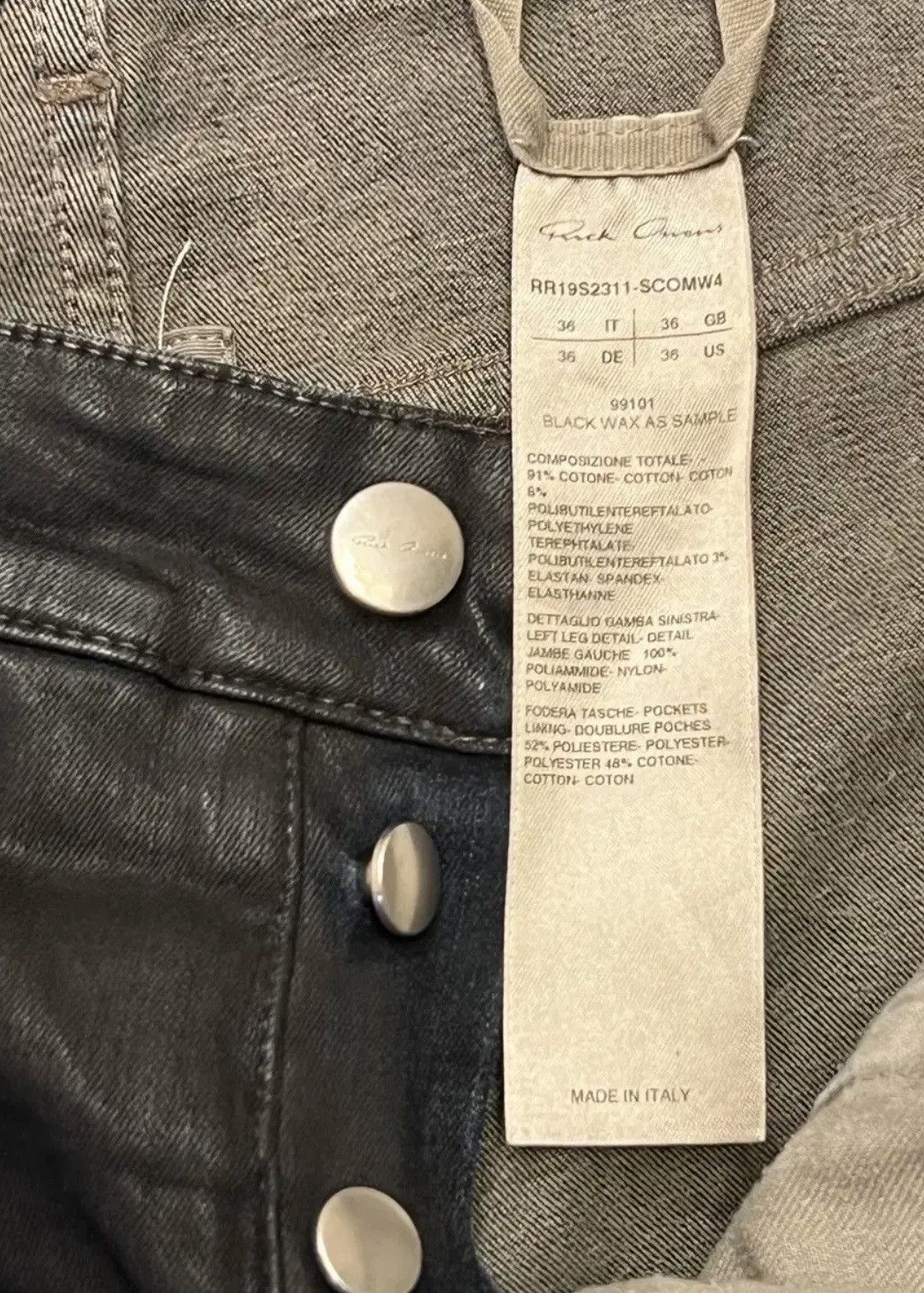 Rick Owens Rick Owens Babel Tyrone Jeans Size US 36 / EU 52 - 8 Thumbnail