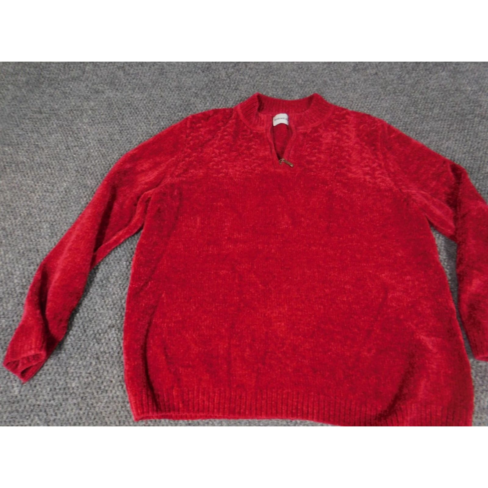 Vintage Alfred Dunner Womens Sweater Small red pullover Size S / US 4 / IT 40 - 2 Thumbnail