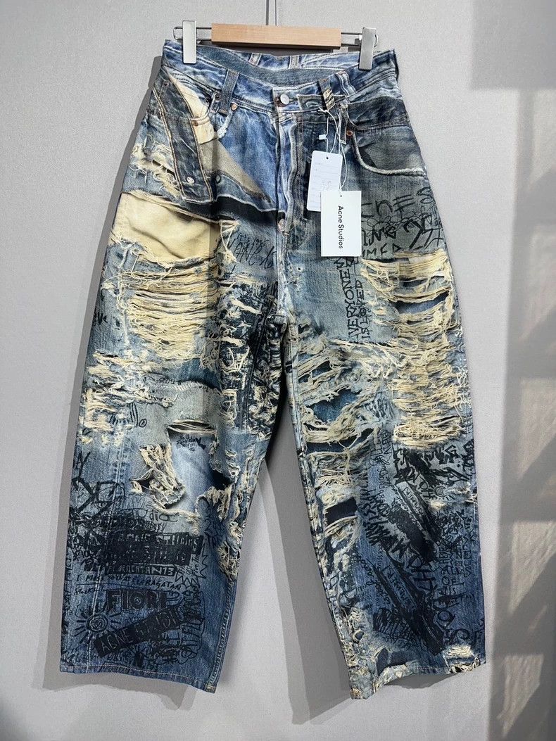 Acne Studios acne studios Digital printed jeans 2505-Nextarrow Size US 28 / EU 44 - 1 Thumbnail