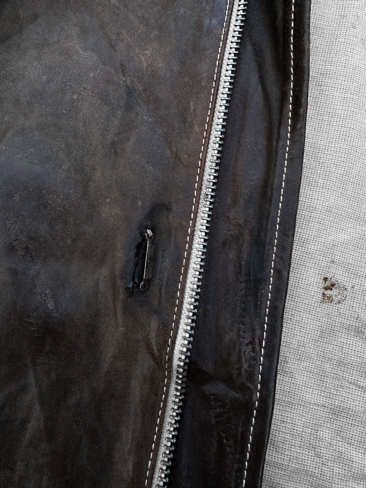Carol Christian Poell Fw04/05 Overlock Proto Leather Jacket LM/1986 Size US S / EU 44-46 / 1 - 12 Thumbnail