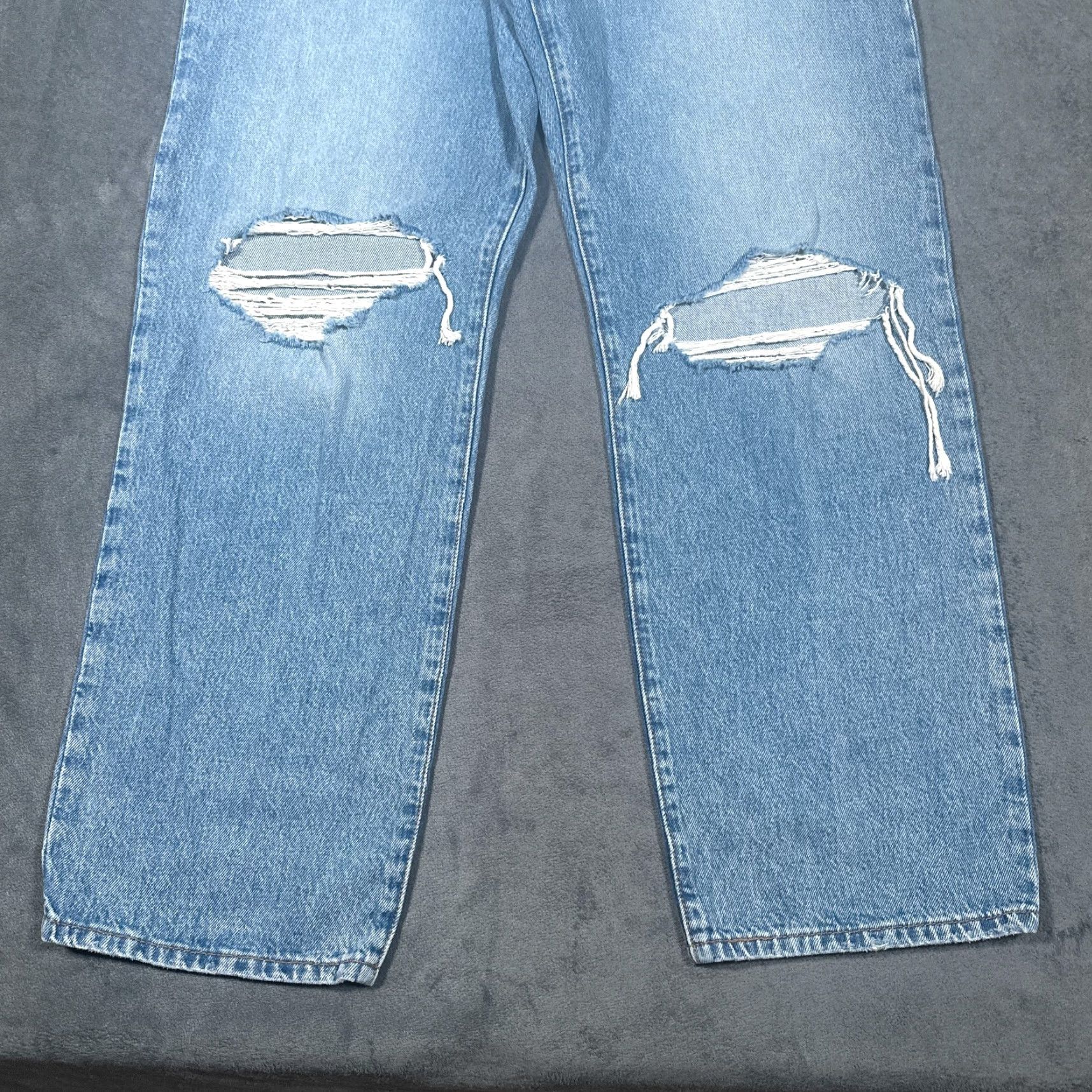 Levi's VINTAGE Levi's 94 Baggy Women's Jeans Regular Fit 32 Blue Denim Distressed 90s Skater Retro Size 24" / US 00 / IT 34 - 3 Thumbnail