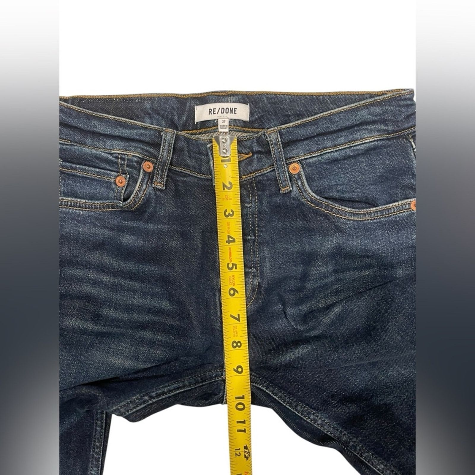 RE/DONE Re/Done Blue Straight Jeans Classic Denim Size:27 Size US 27 - 4 Thumbnail