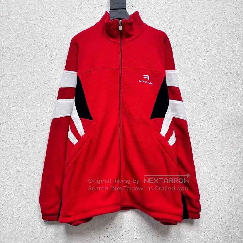 Balenciaga Balenciaga Boomerang Embroidered Teddy Fleece Jacket Size US M / EU 48-50 / 2 - 1 Thumbnail