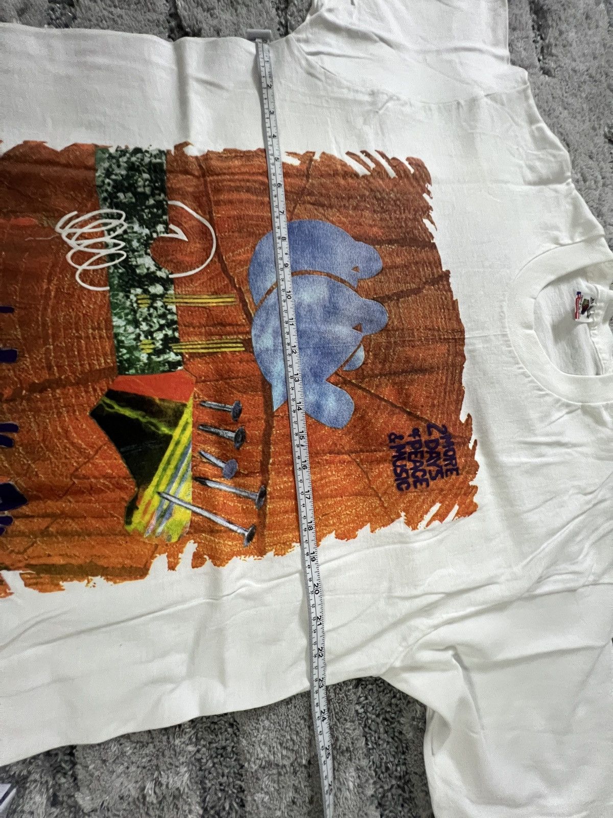 Fruit Of The Loom Vintage woodstock 94 t shirt Size US XL / EU 56 / 4 - 7 Thumbnail