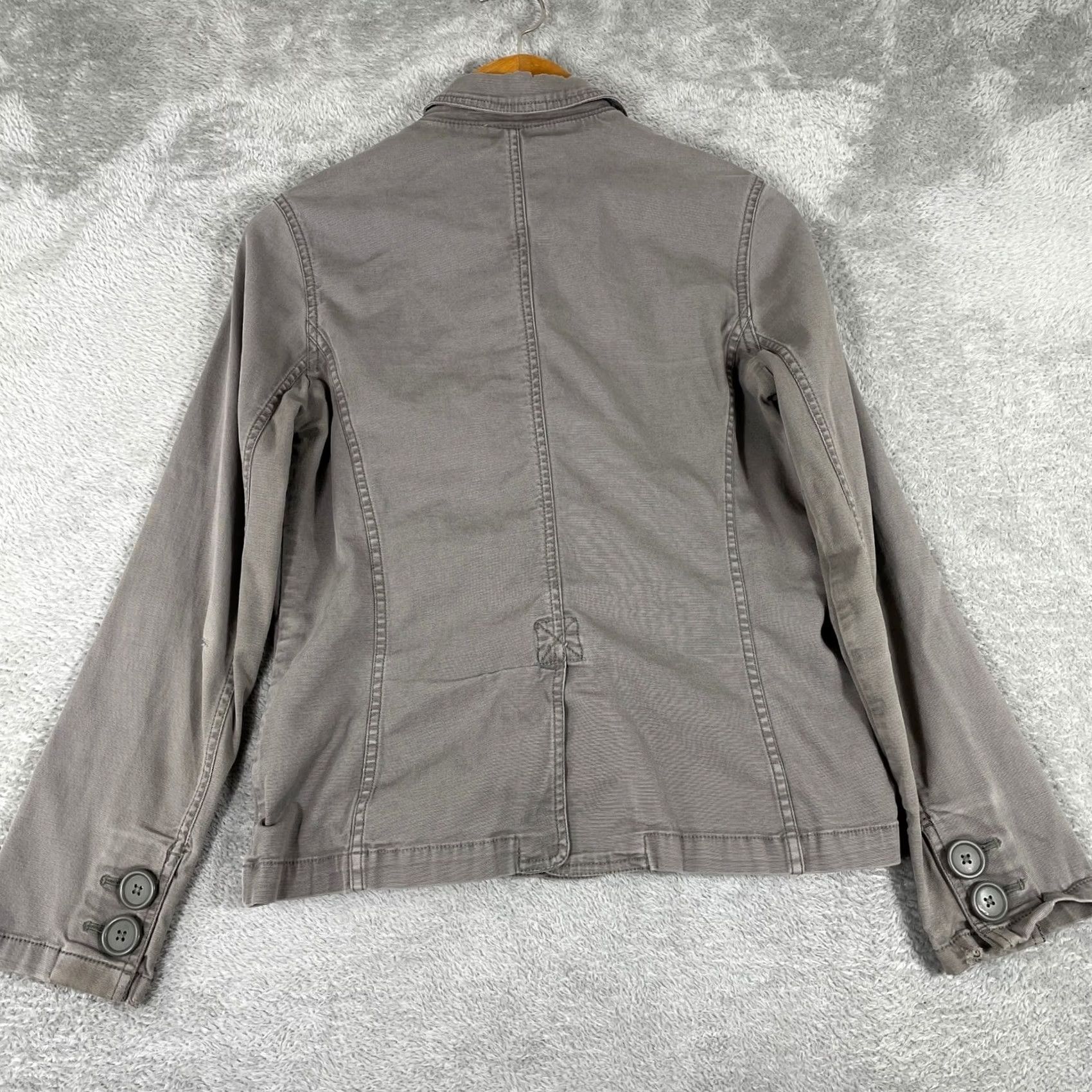 Eddie Bauer Eddie Bauer Utility Blazer Style Jacket Womens Small Gray Button Front Workwear Jacket Size S / US 4 / IT 40 - 2 Thumbnail