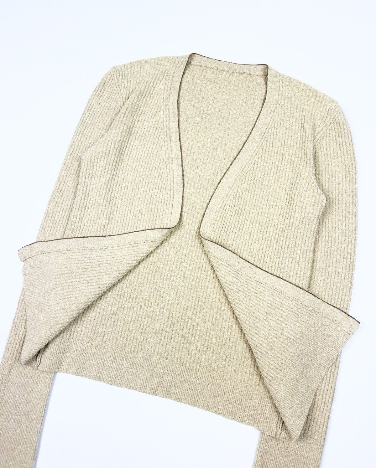 Jacquemus Luxury Jacquemus Le Cardigan Beige Sweater Size S / US 4 / IT 40 - 3 Thumbnail