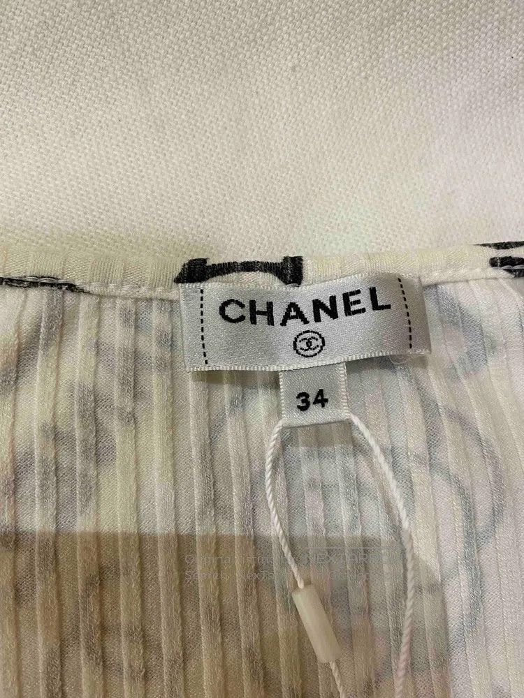 Other Chanel 19a Egyptian black and white printed short-sleeved Size XXS / US 00 / IT 34 - 4 Thumbnail