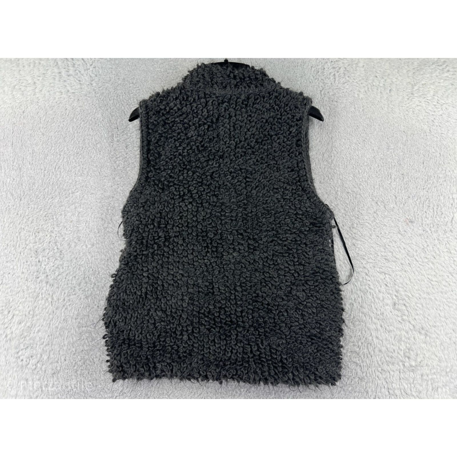 Sam Edelman Sam Edelman Vest Womens Small Gray Fluffy Acrylic Yarn Polyester Lined Size S / US 4 / IT 40 - 2 Thumbnail