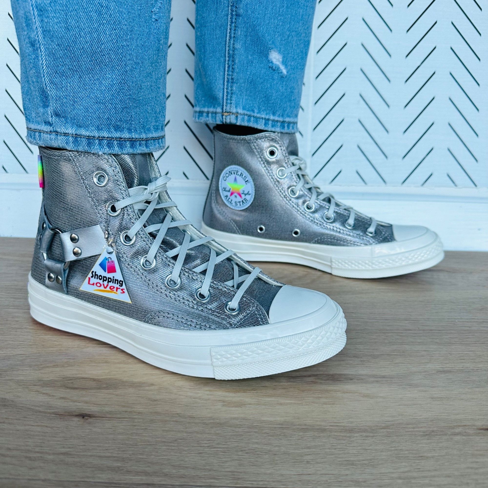 Converse Converse Chuck 70 Pride High Top Silver Sz 7 Women Shoes Sil Grailed