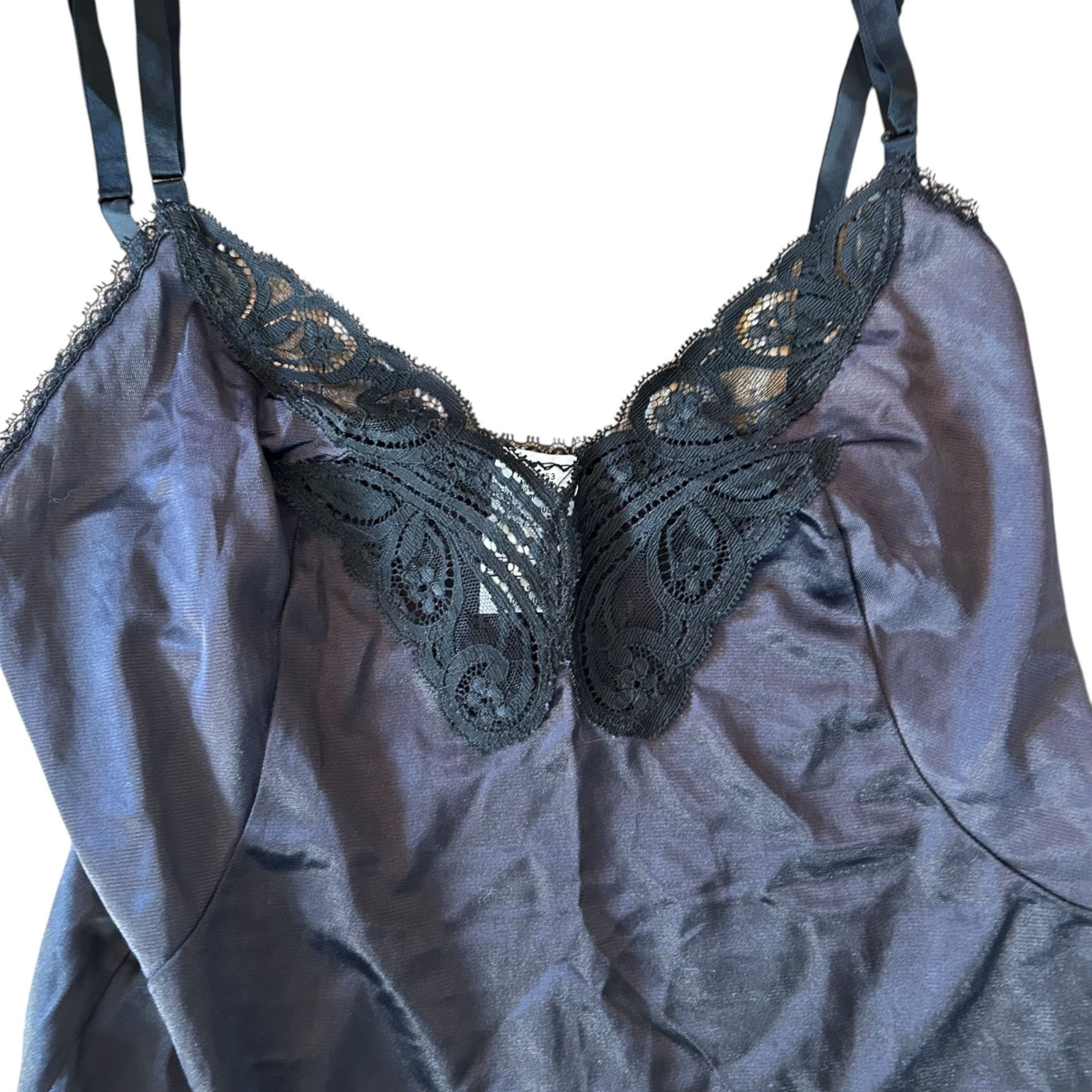 Vintage Vintage Body Lites Black Floral Lace Lingerie Camisole 34 Size XXS / US 00 / IT 34 - 3 Thumbnail