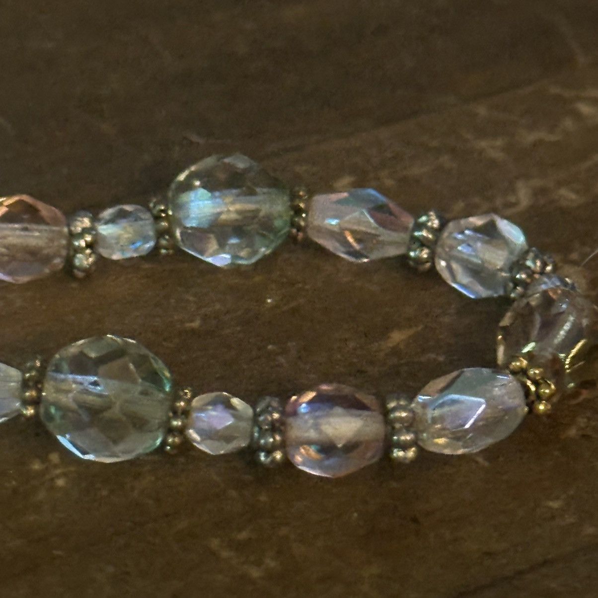 Other Multi color glass bead prayer box charm stretch bracelet Size ONE SIZE - 3 Thumbnail