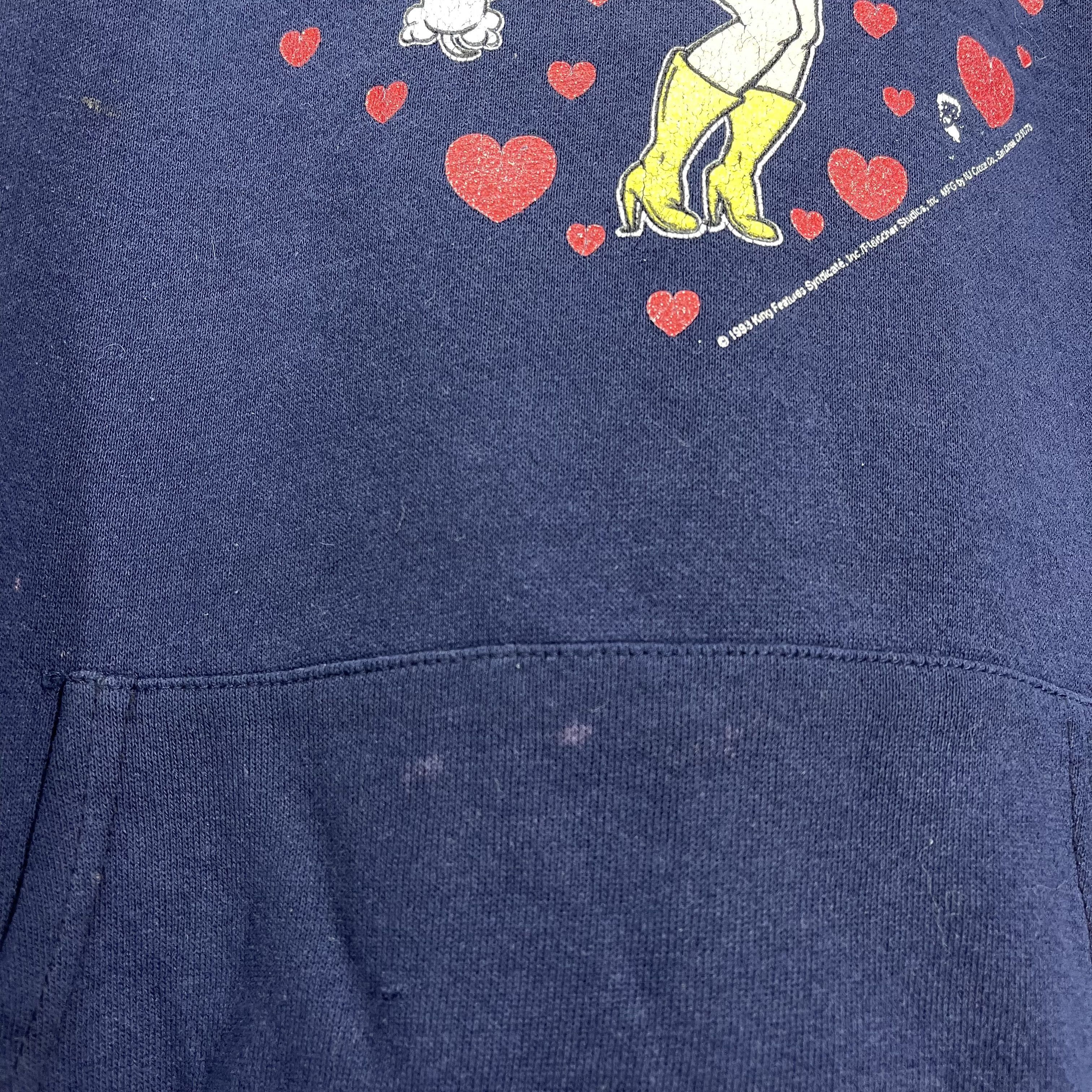 Cartoon Network 90s Vintage BETTY BOOP by SANTEE Hoodie #2523/M Size US L / EU 52-54 / 3 - 6 Thumbnail