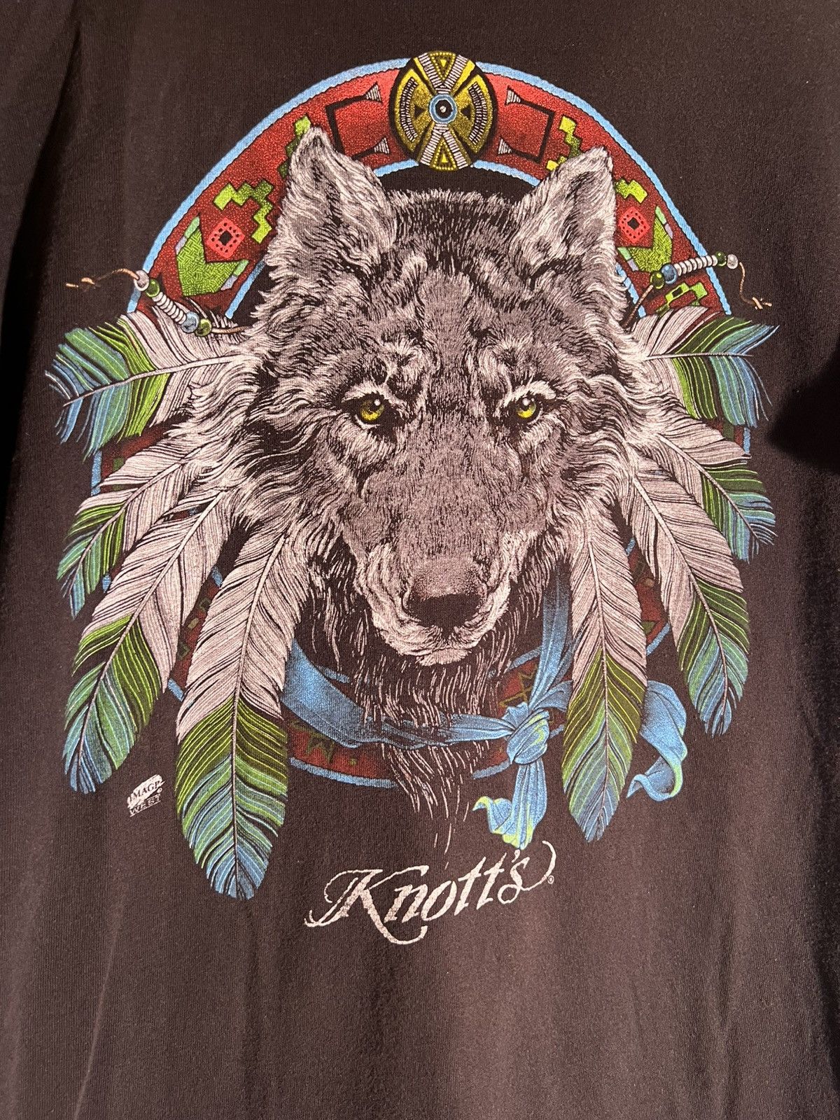 Vintage 80’s 90’s VTG Vintage Knott’e Berry Farm Wolf Retro T Shirt Size US L / EU 52-54 / 3 - 3 Thumbnail