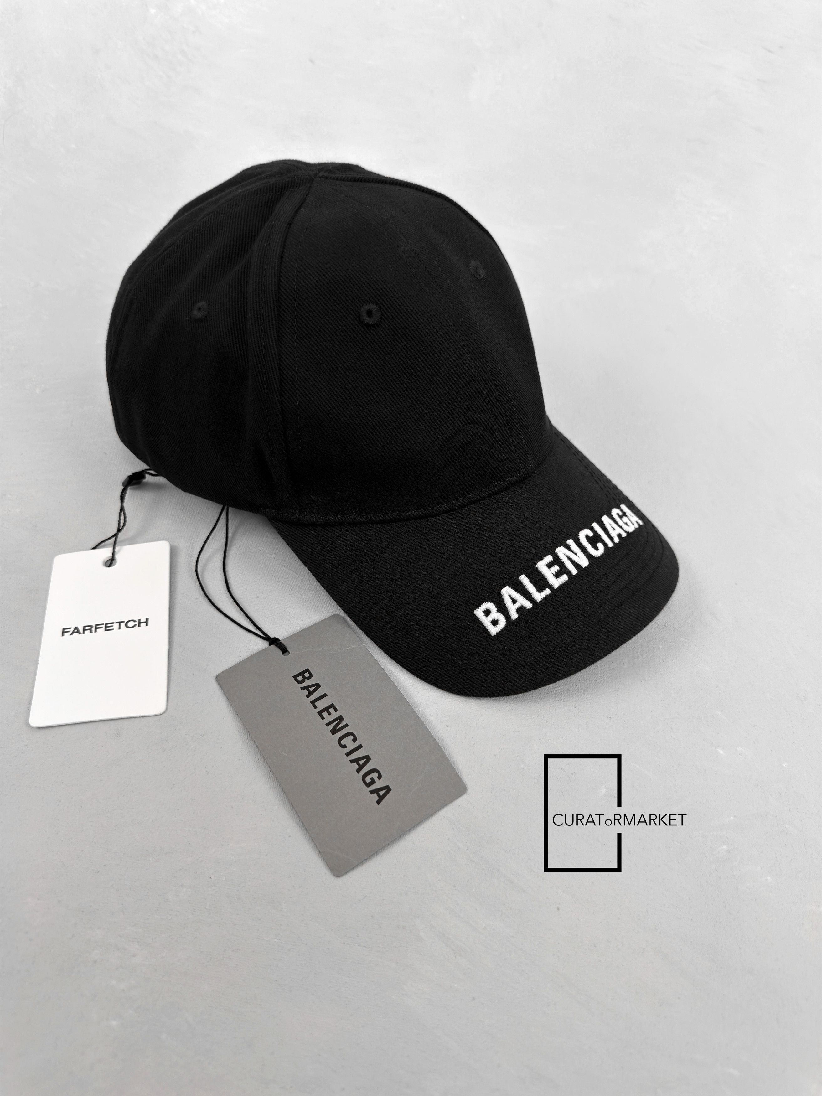 Balenciaga Large Iconic Embroidered Logo Brim Classic Baseball Cap FW23 Size ONE SIZE - 8 Thumbnail