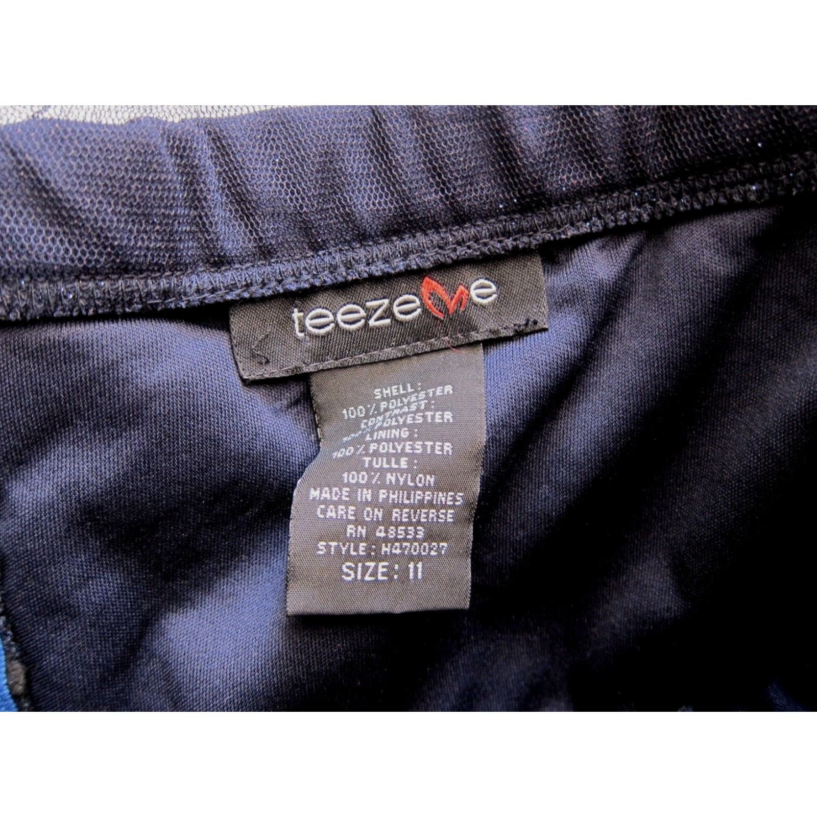 Vintage VINTAGE Teeze Me Blue Sparkly Ruched Strapless Sweetheart Party Prom Dress 11 Size L / US 10 / IT 46 - 4 Thumbnail