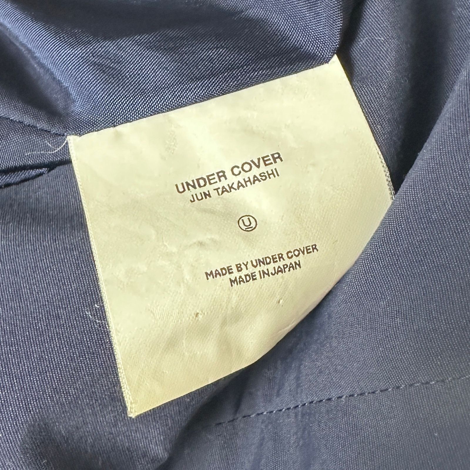 Undercover A/W01 D.A.V.F. Navy Long Coat Size US L / EU 52-54 / 3 - 10 Thumbnail