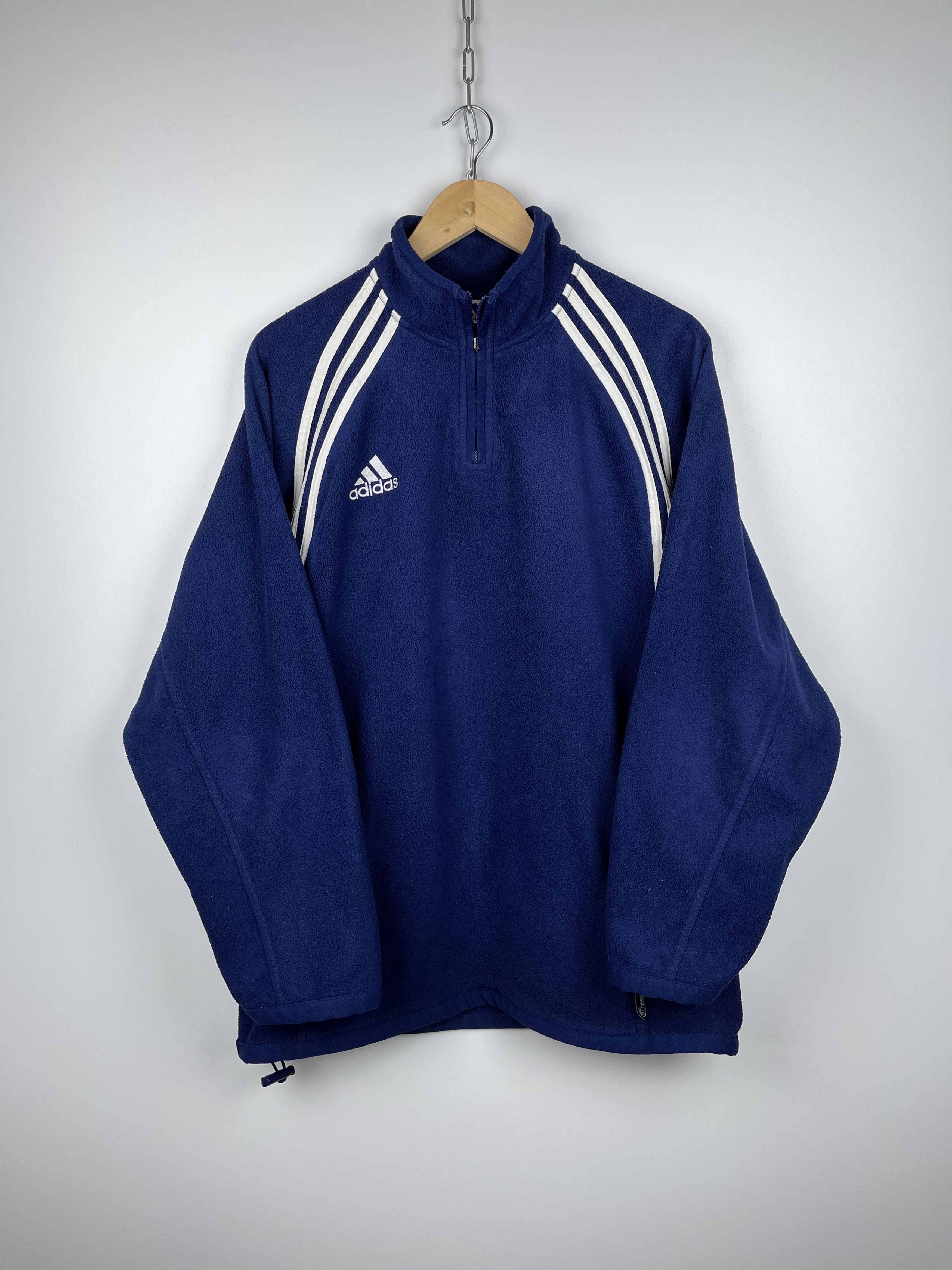 Adidas 00's Adidas Climacool Stripes Vintage Fleece Sweater Size US L / EU 52-54 / 3 - 8 Thumbnail