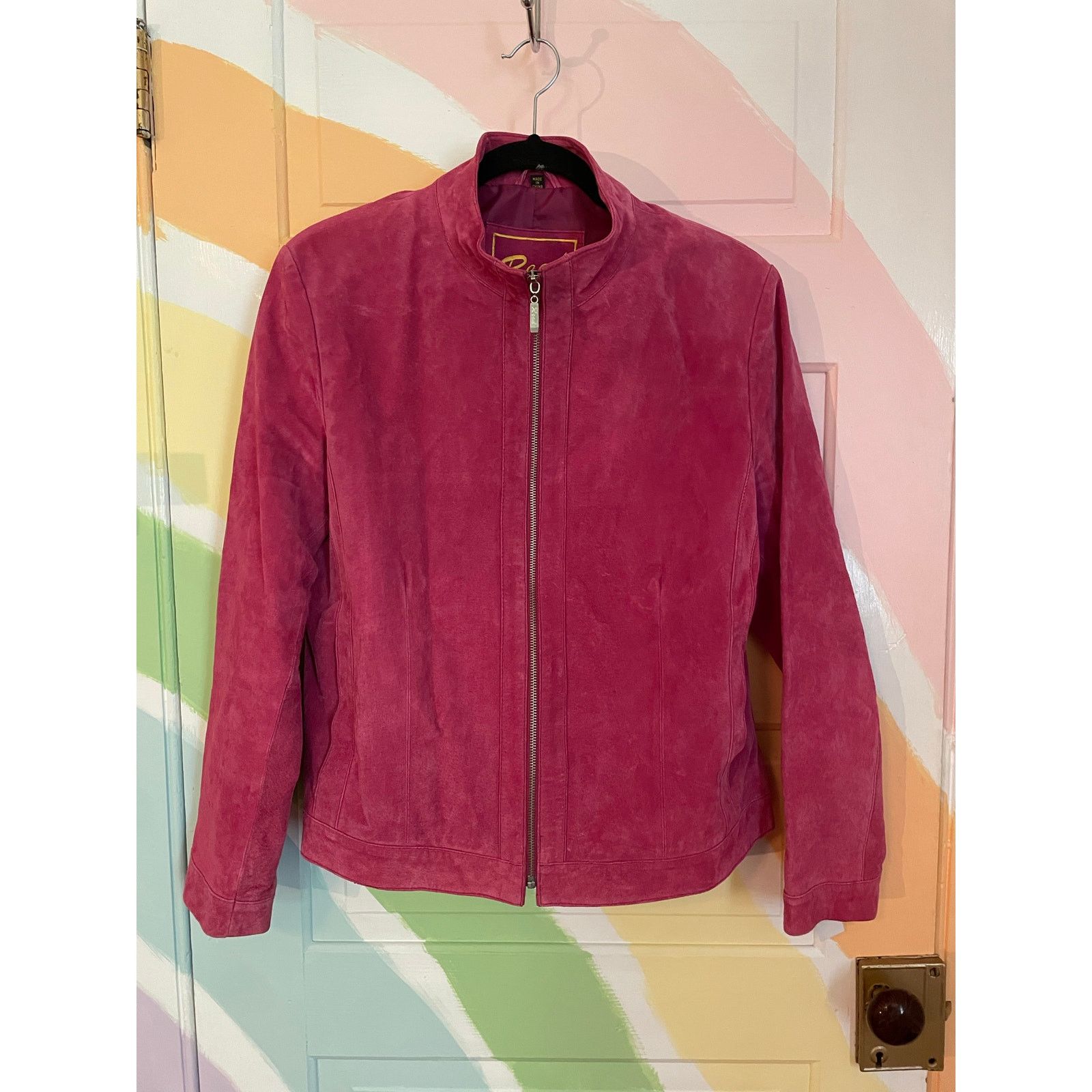 Reed Reed Leather Co. Pink Suede Jacket Women L Vintage Size L / US 10 / IT 46 - 1 Thumbnail