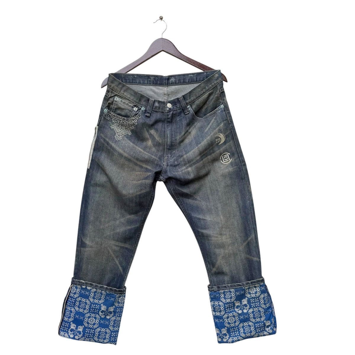 CLOT × Levi's Rare Selvedge Levis Clot Kazuki Jeans Size US 34 / EU 50 - 7 Thumbnail