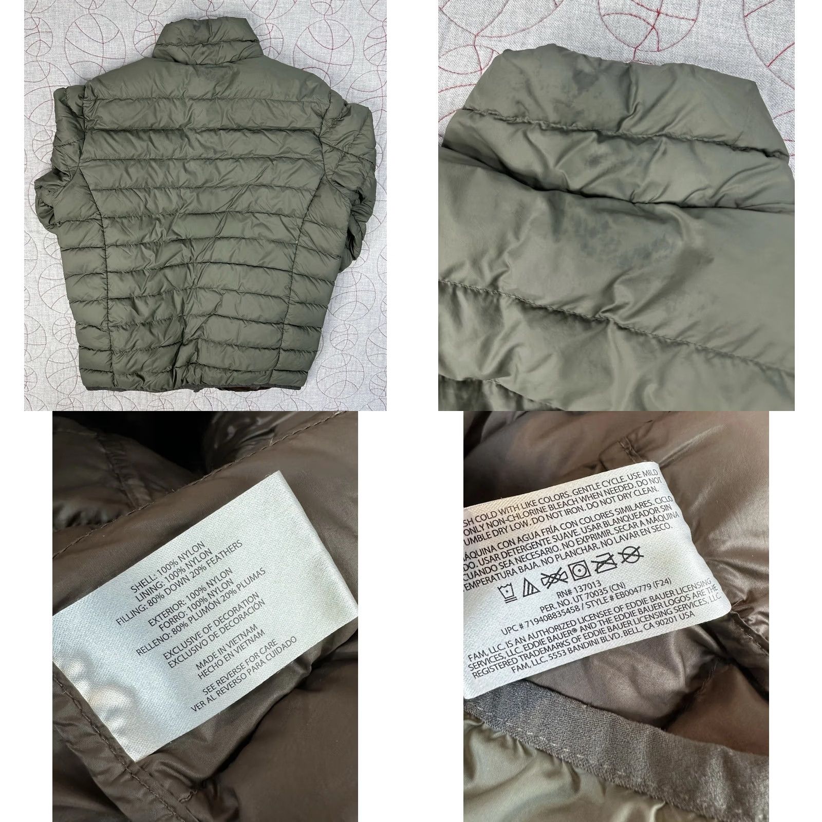 Eddie Bauer Eddie Bauer Mens CirrusLite Down Jacket Small Green Size Regular Puffer Insulation 650 Outer Nylon Size US S / EU 44-46 / 1 - 8 Thumbnail