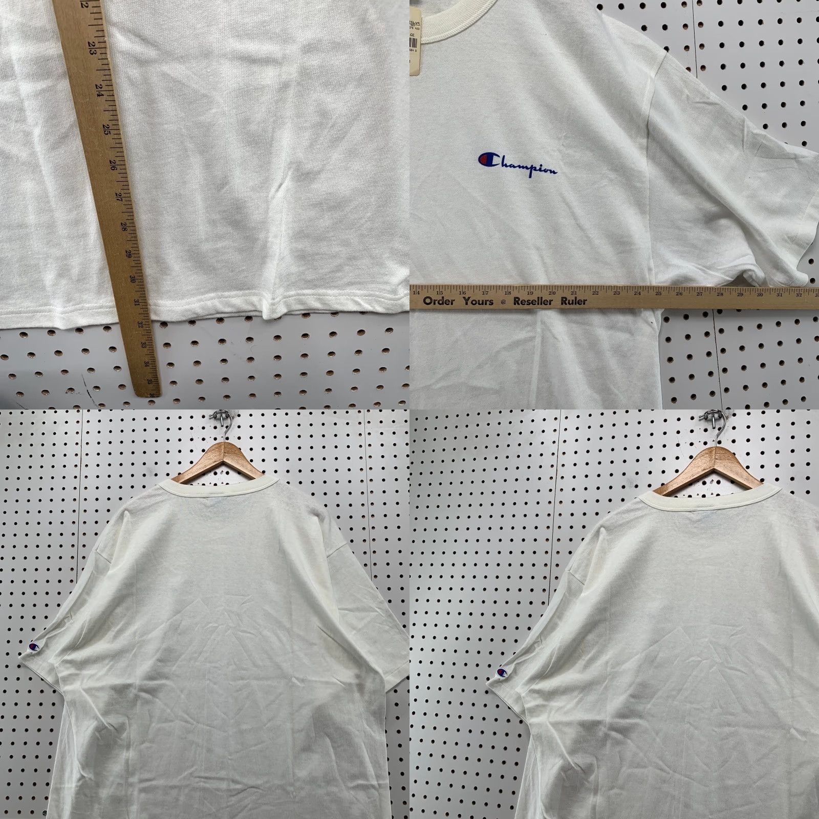 Champion Champion T Shirt Mens 2XL White Single Stitch Embroidered Logo NWT Size US XXL / EU 58 / 5 - 9 Thumbnail