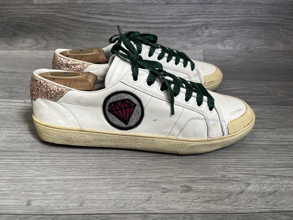 Saint Laurent Paris Saint Laurent court clasic Sl/06 white low glitter sneakers Size US 9 / EU 42 - 7 Thumbnail